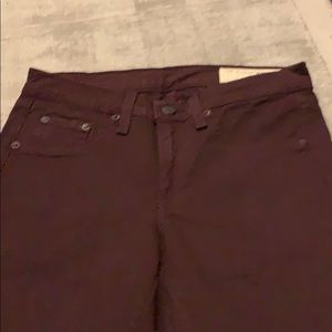 Jeans with ankle detail